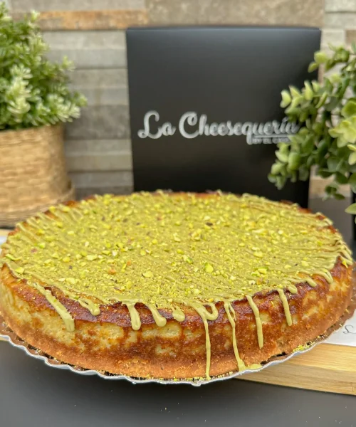 TARTA DE QUESO PISTACHO